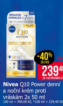 Balení krém denní a noční proti vráskám Q10 Power Nivea