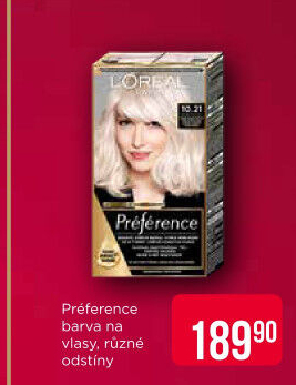 Barva na vlasy Préférence L'