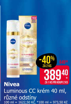 CC krém Cellular Luminous Nivea