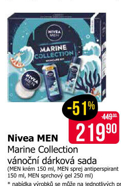 Dárková kazeta Marine Collection Nivea Men