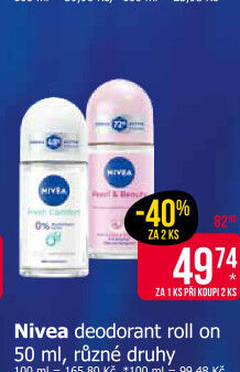Deodorant kuličkový roll-on Nivea