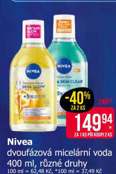Dvoufázová micelární voda Nivea