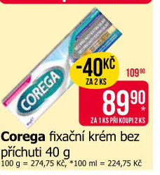 Fixační krém na zubní protézu Corega