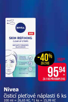 Náplasti pleťové čisticí osvěžující Nivea