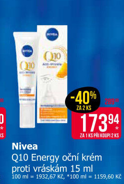 Oční krém Q10 Energy Nivea
