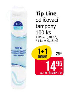 Odličovací tampony Tip Line