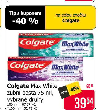 Pasta na zuby Max White Colgate