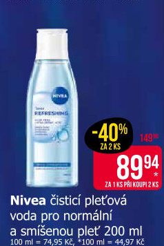 Pleťová voda čisticí Nivea