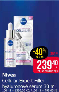 Pleťové vyplňující sérum Hyaluron Cellular Expert Filler Nivea
