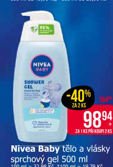 Šampon dětský na tělo a vlásky Nivea Baby