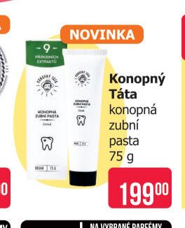 Konopný Táta konopná zubní pasta 75 g
