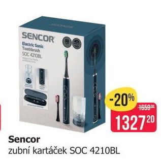Elektrický zubní kartáček Sencor SOC 4210BL