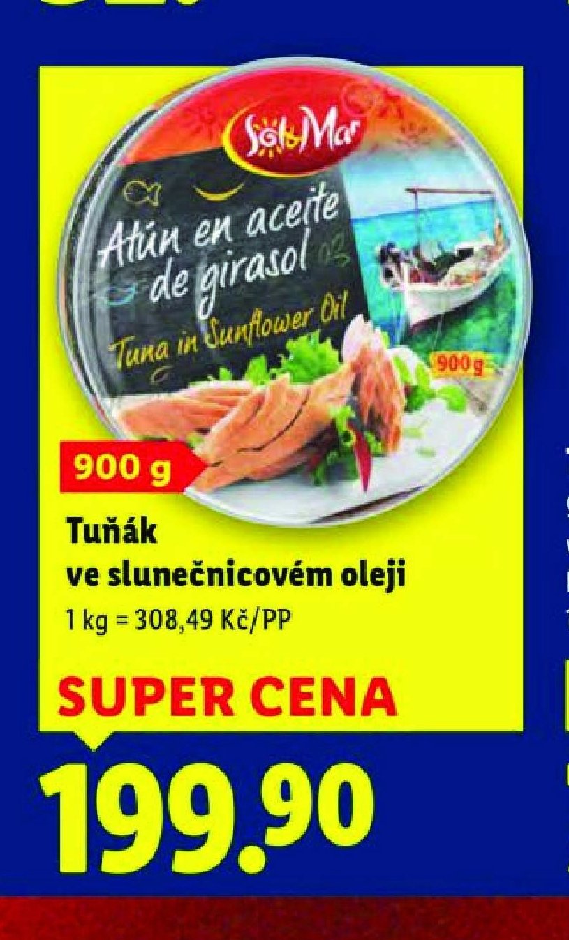 Tuňák ve slunečnicovém oleji