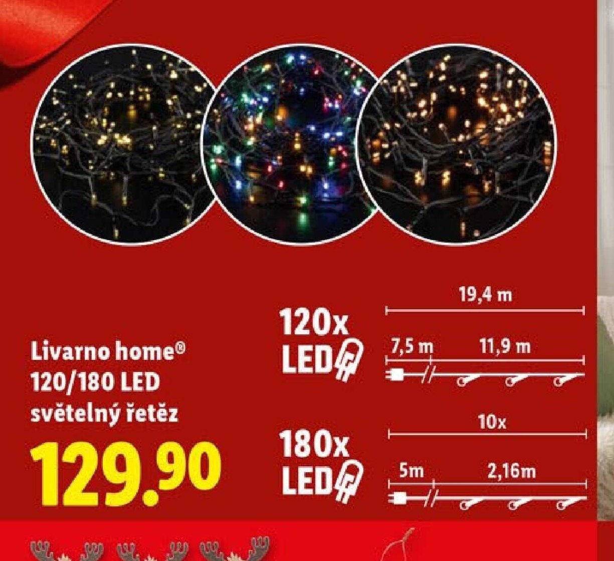 Livarno home 120/180 LED světelný řetěz