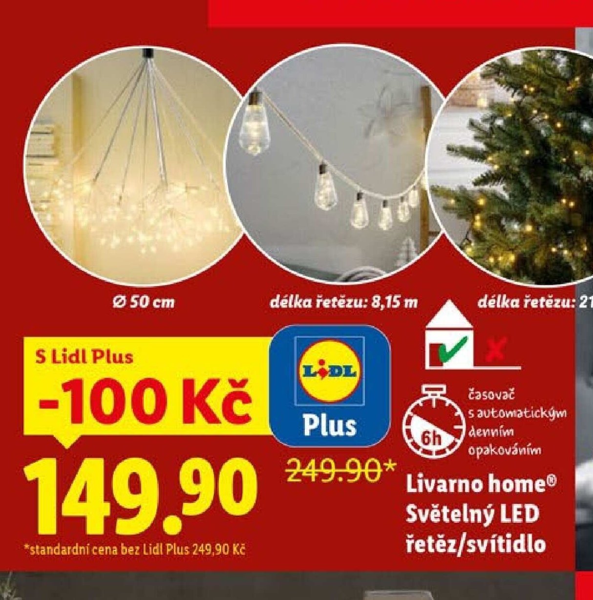 Livarno home Světelný LED řetěz/svítidlo - Lidl akcniletaky.com