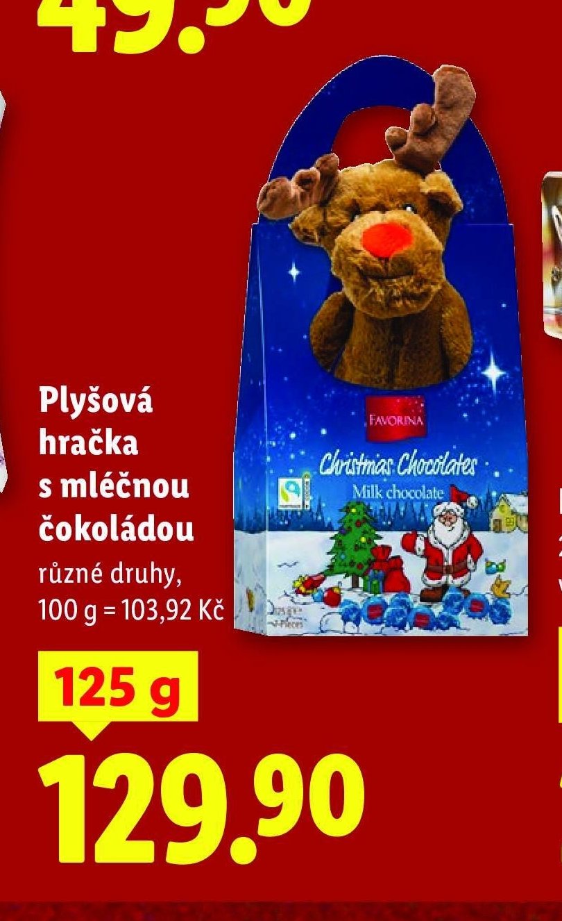 Plyšová hračka s mléčnou čokoládou