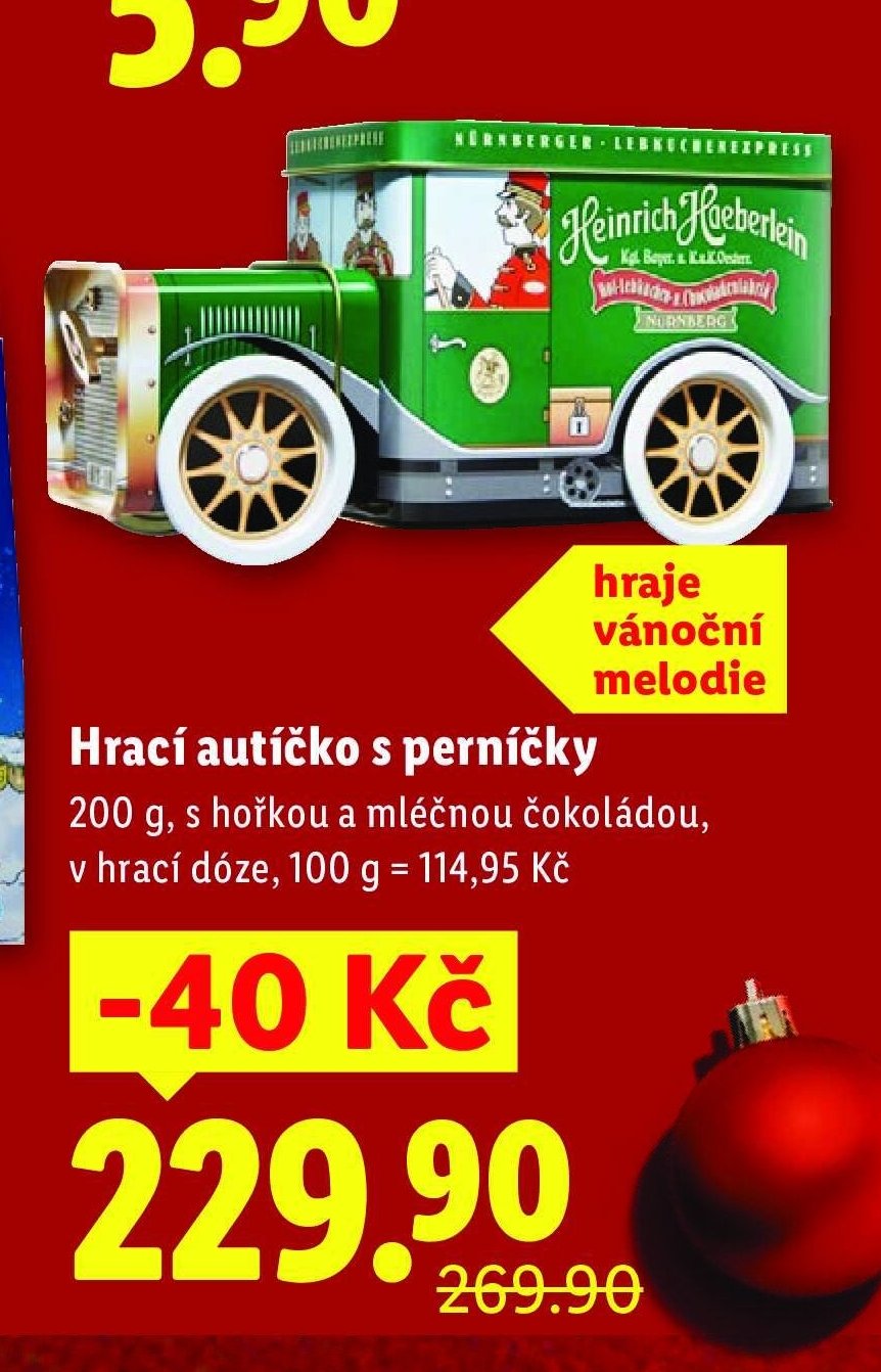 Hrací autíčko s perníčky