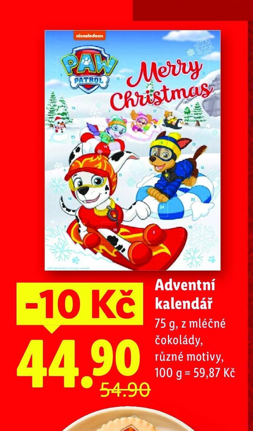Adventní kalendář Paw Patrol
