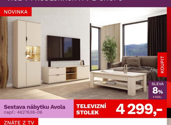 Sestava nábytku Avola (televizní stolek)