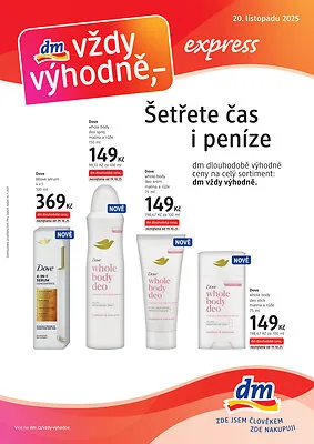 akční leták dm drogerie 20.11.2025-15.12.2025
