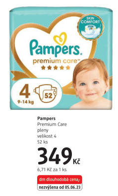 Pleny dětské Pampers Premium Care
