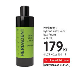 Ústní voda bylinná Herbadent
