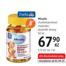 Vitamíny Multivitamin Medvídci Mivolis