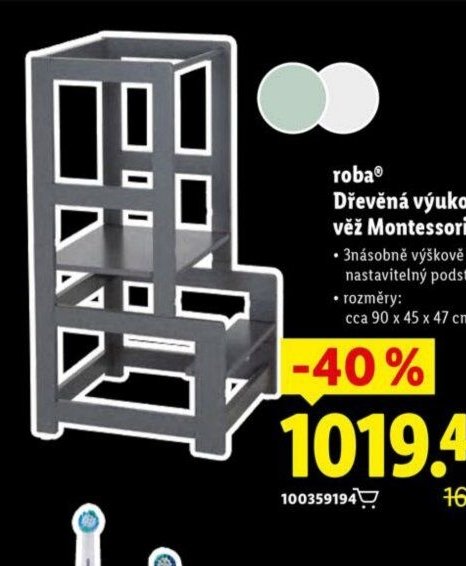 roba Dřevěná výuková věž Montessori