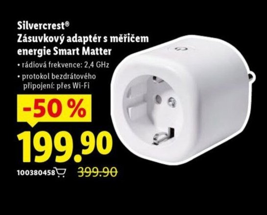 Silvercrest Zásuvkový adaptér s měřičem energie Smart Matter