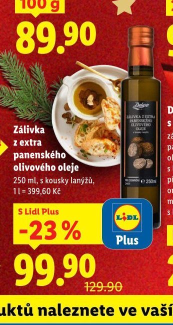 Zálivka z extra panenského olivového oleje