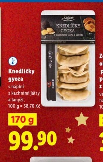 Knedlíčky gyoza s náplní s kachními játry a lanýži - Lidl akcniletaky.com