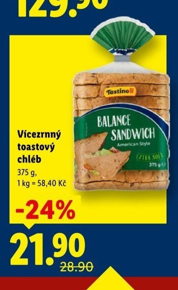 Vícezrnný toastový chléb