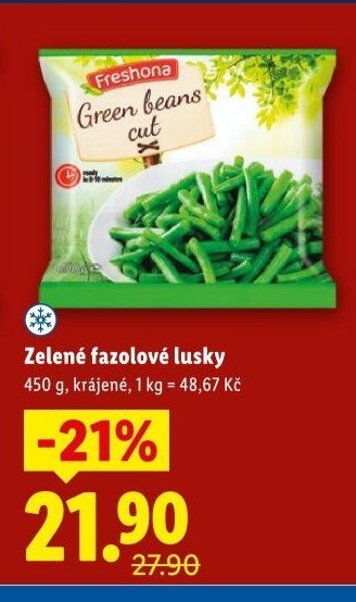 Zelené fazolové lusky