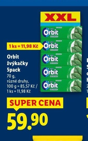 Orbit žvýkačky 5pack