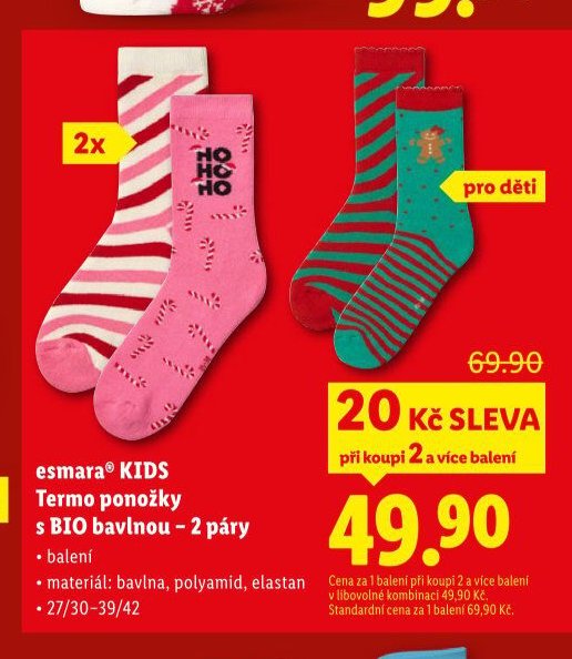 esmara KIDS Termo ponožky s BIO bavlnou - 2 páry