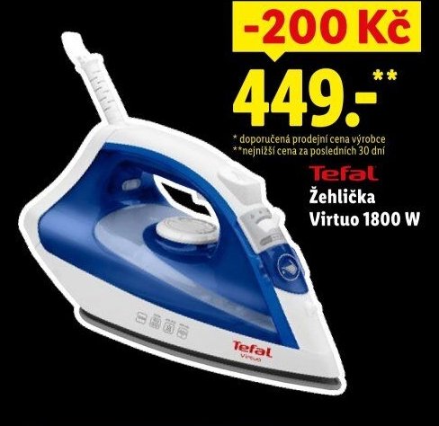 Tefal Žehlička Virtuo 1800 W