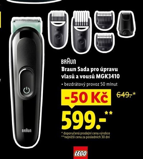 Braun Sada pro úpravu vlasů a vousů MGK3410