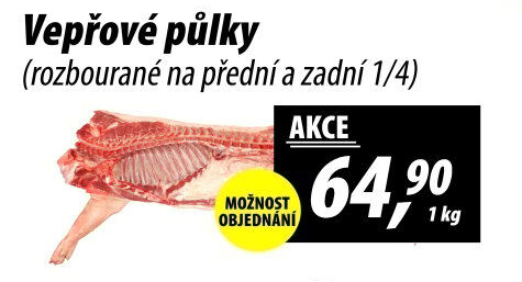 Vepřové půlky rozbourané