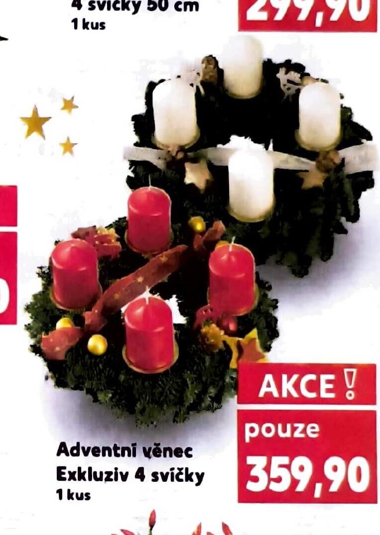 Adventní věnec Exkluziv 4 svíčky