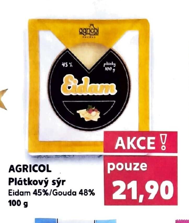 Agricol Plátkový sýr