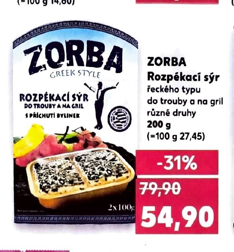 Zorba Rozpékací sýr