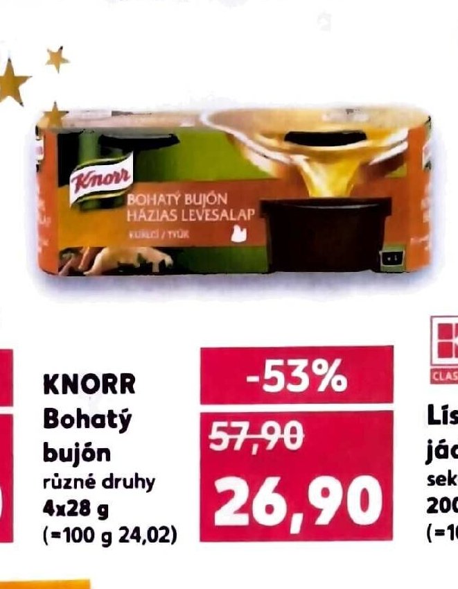 KNORR Bohatý bujón různé druhy 4x28 g