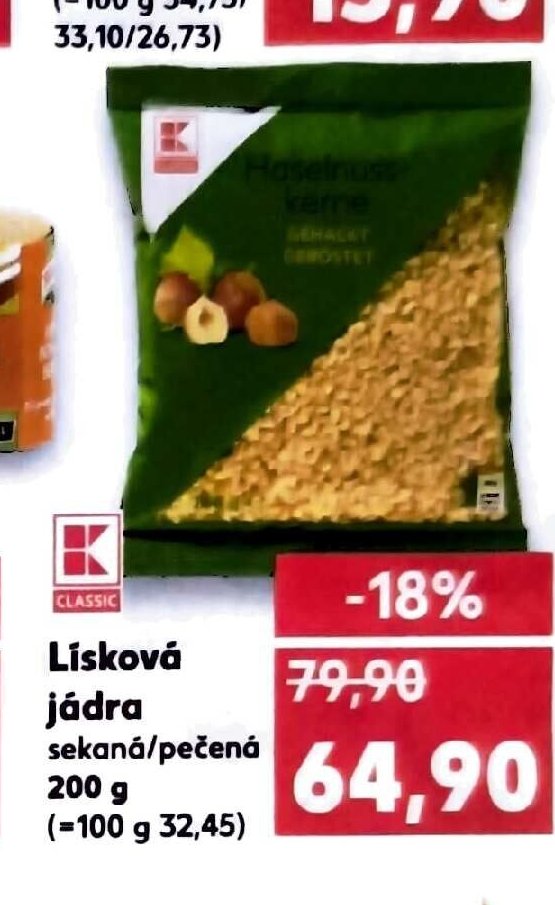 Lísková jádra sekaná/pečená 200 g
