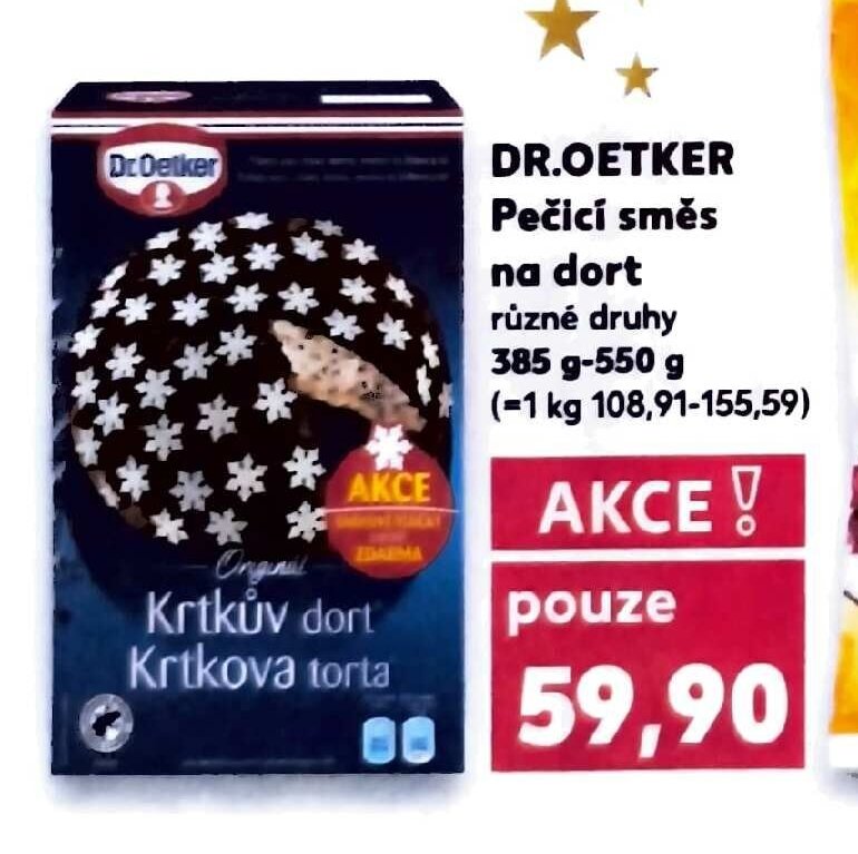 DR.OETKER Pečící směs na dort různé druhy 385 g-550 g