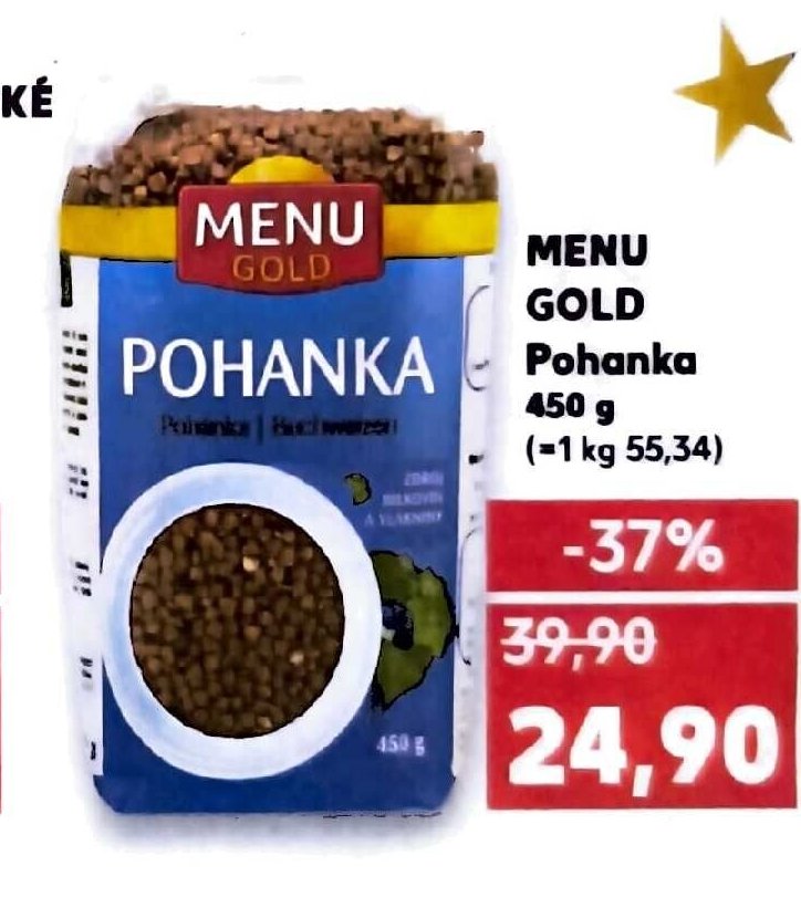MENU GOLD Pohanka 450 g