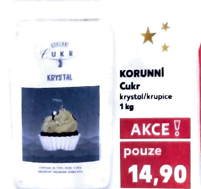 KORUNNÍ Cukr krystal/krupice 1 kg