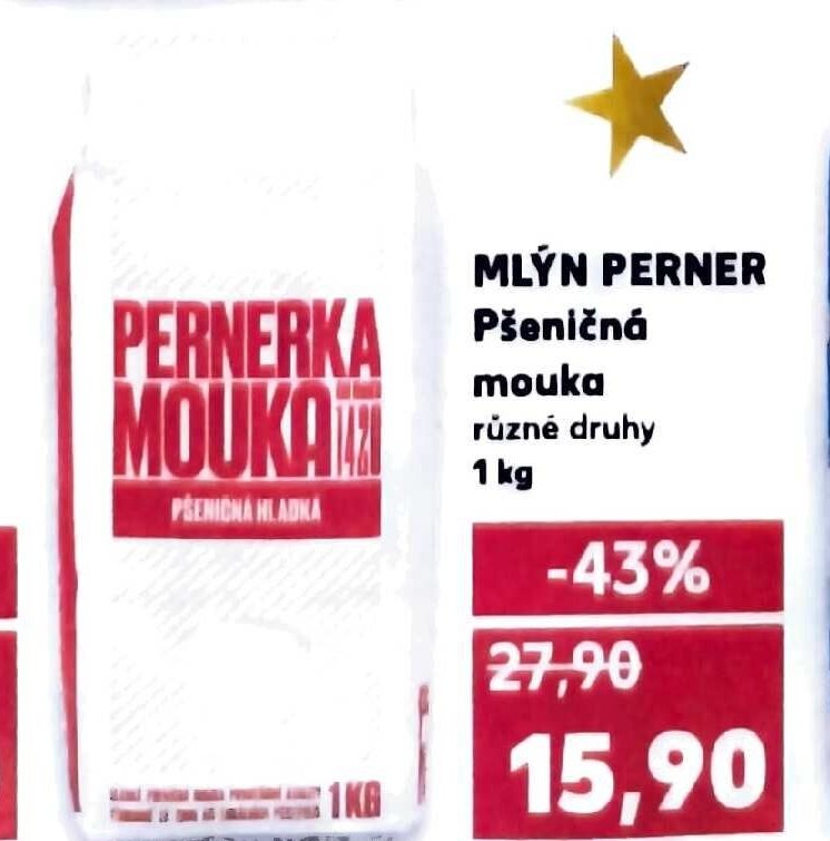 MLÝN PERNER Pšeničná mouka různé druhy 1 kg