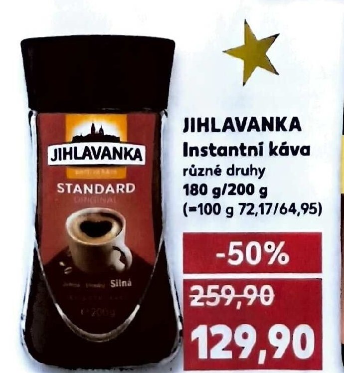 Jihlavanka Instantní káva - Kaufland akcniletaky.com