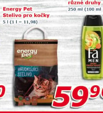 Stelivo pro kočky Energy Pet