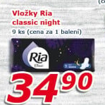 Vložky dámské Night Ria